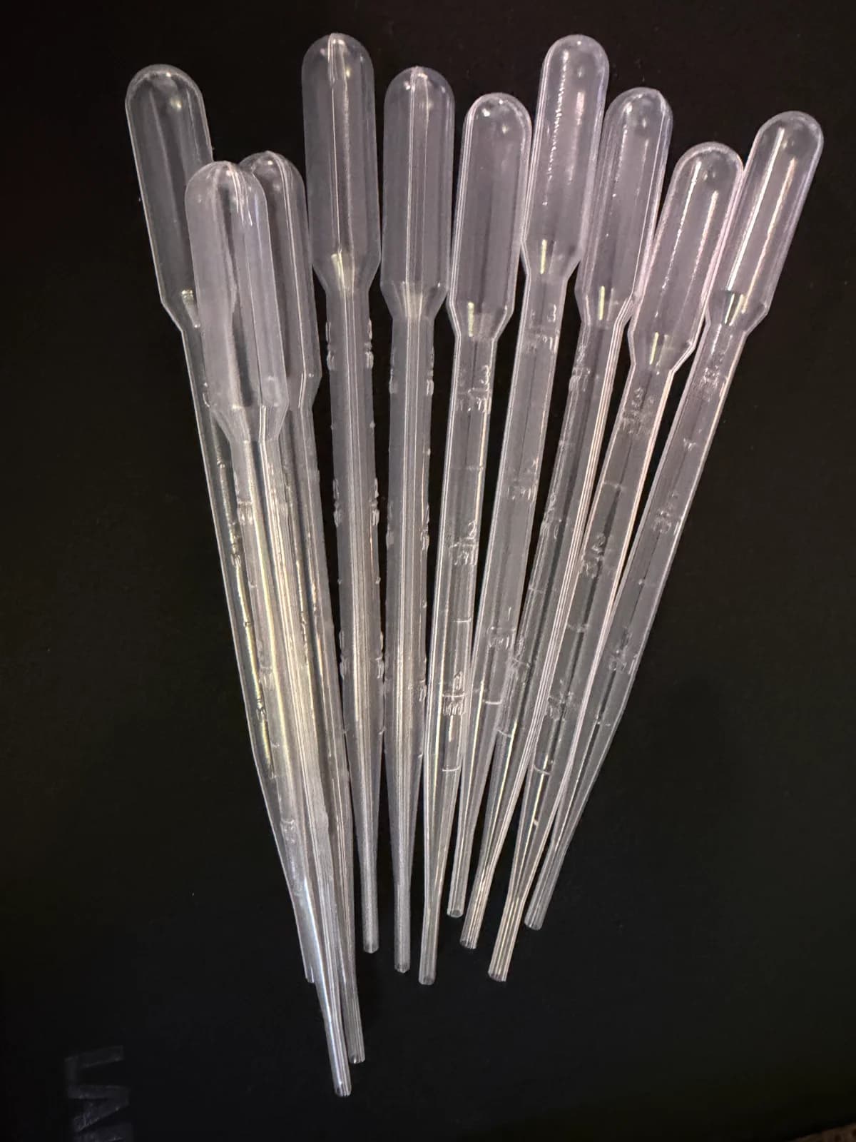 Pipettes en plastique – lot de 10