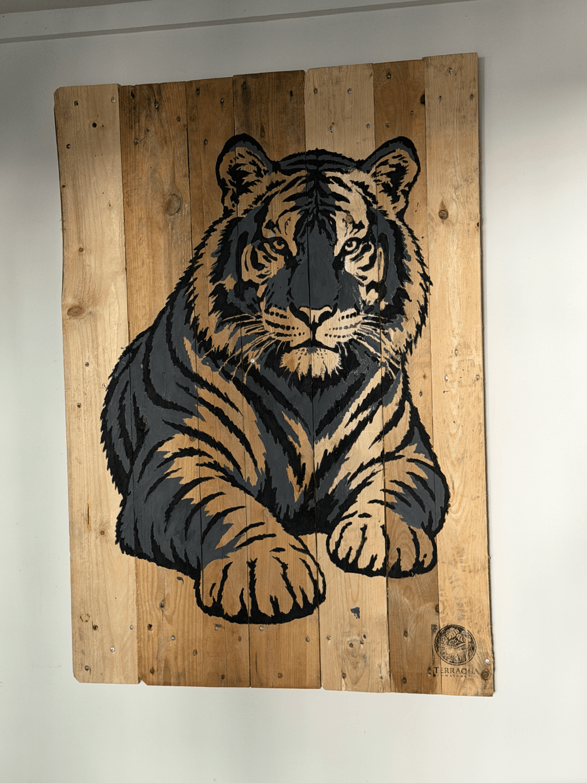 Tigre – Wild Wood Collection - Peint Main - Pièce unique